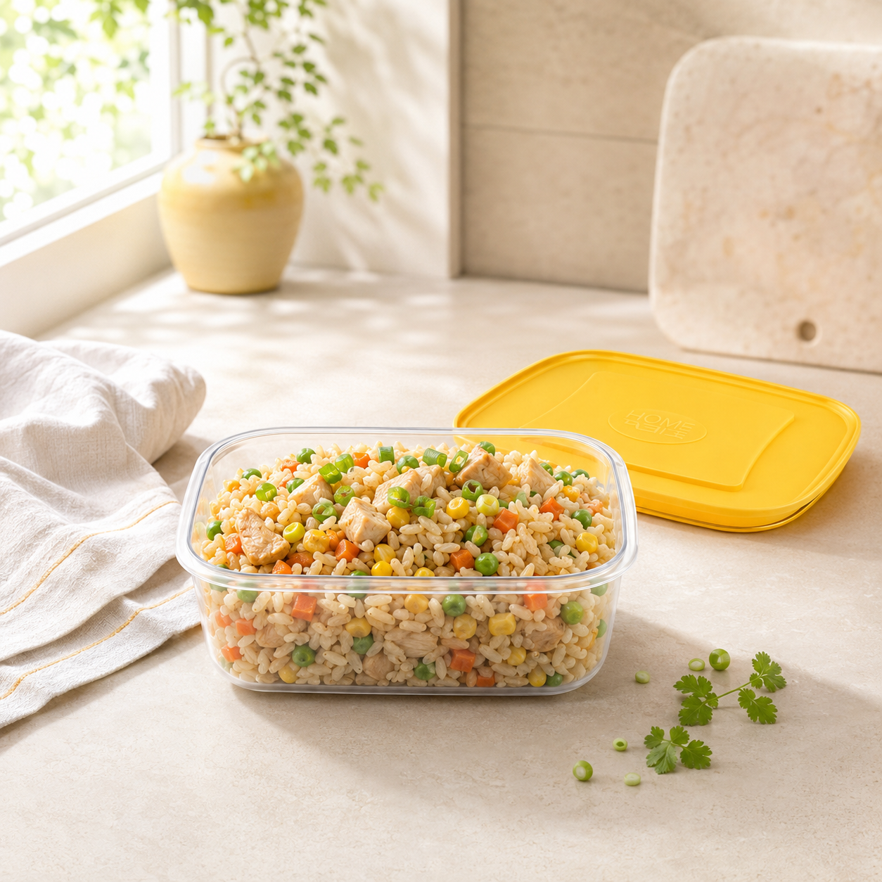 Home Table 1.2-Liter 1.1Kg Plastic Food Containers