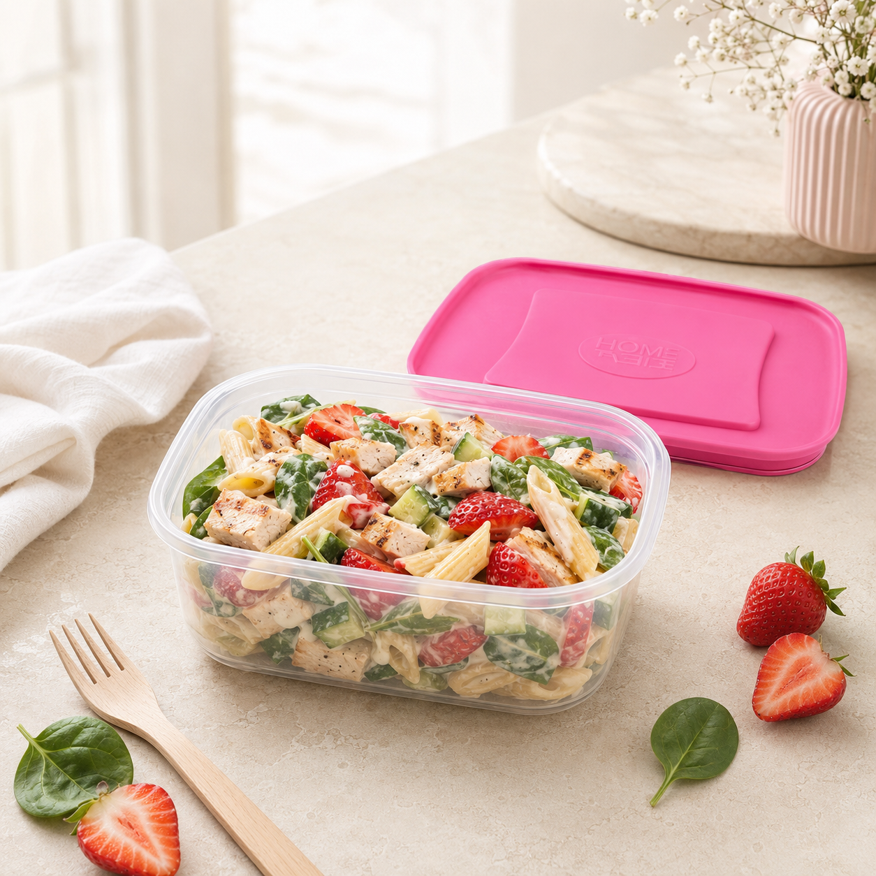 Home Table 1.2-Liter 1.1Kg Plastic Food Containers