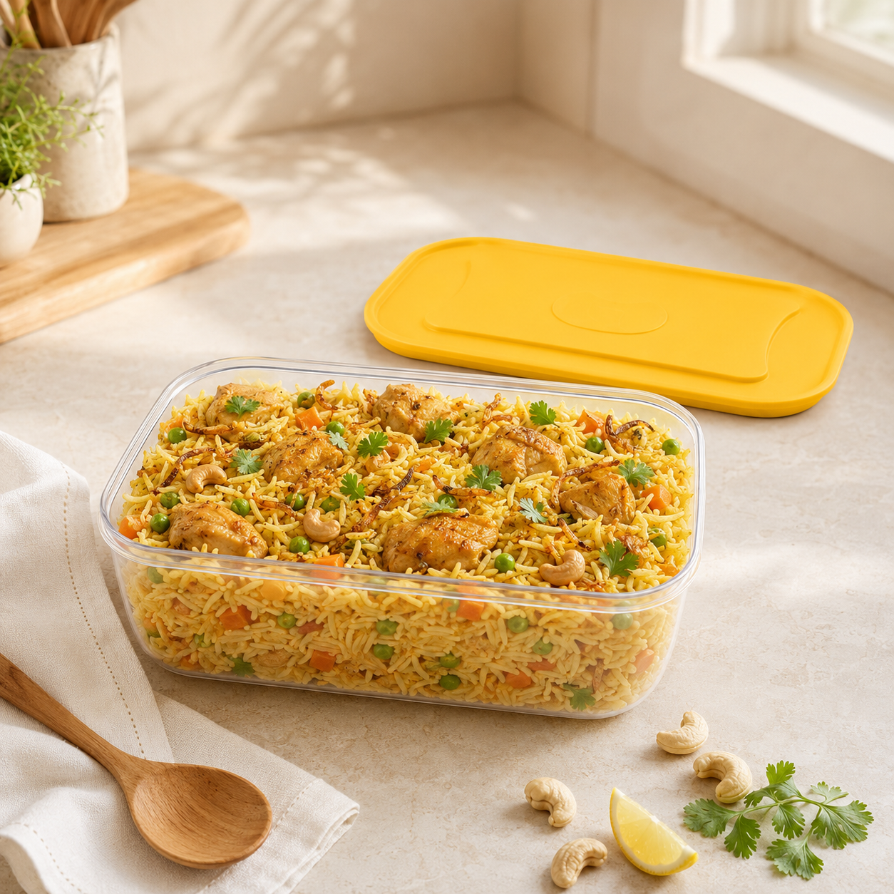 Home Table 1.5-Liter 1.4Kg Plastic Food Containers