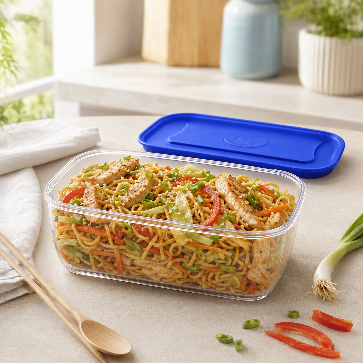 Home Table 1.5-Liter 1.4Kg Plastic Food Containers