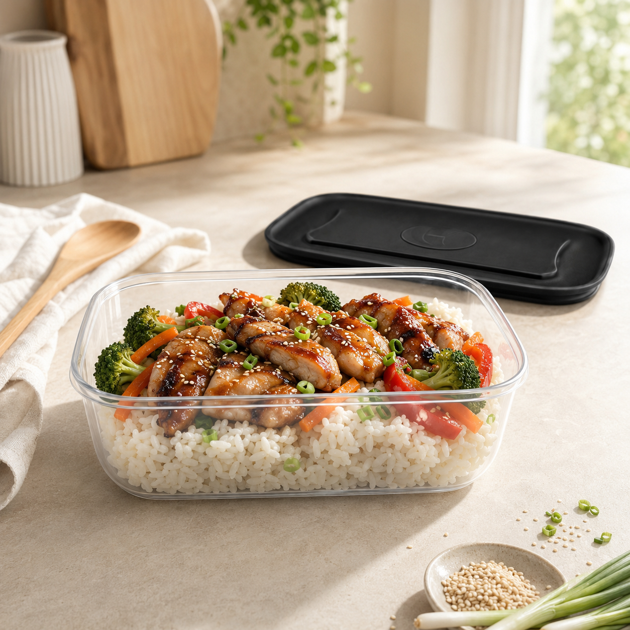 Home Table 1.5-Liter 1.4Kg Plastic Food Containers