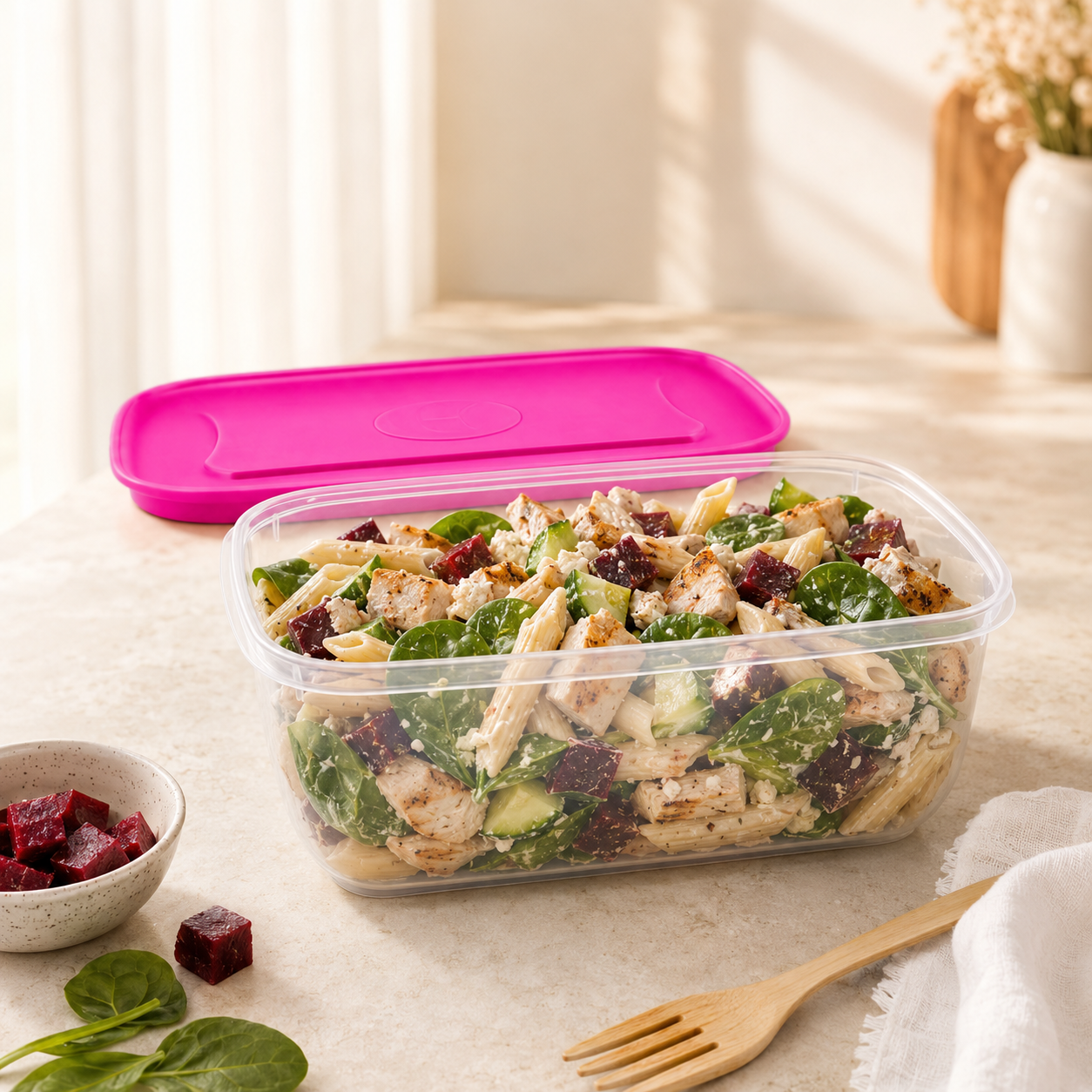 Home Table 1.5-Liter 1.4Kg Plastic Food Containers
