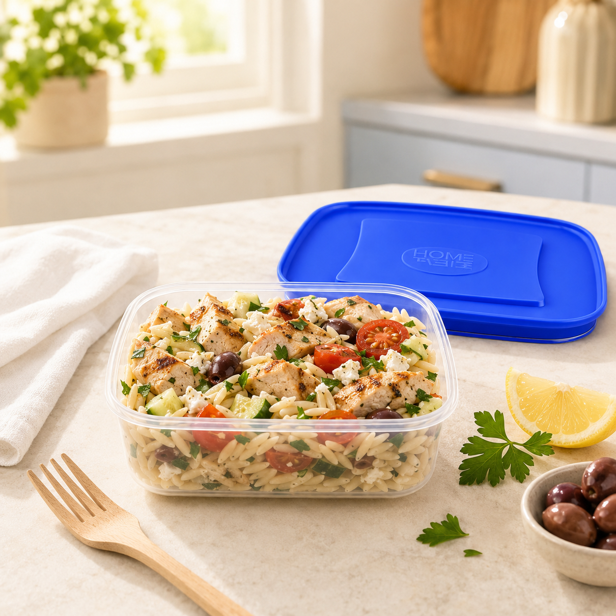 Home Table 1.2-Liter 1.1Kg Plastic Food Containers