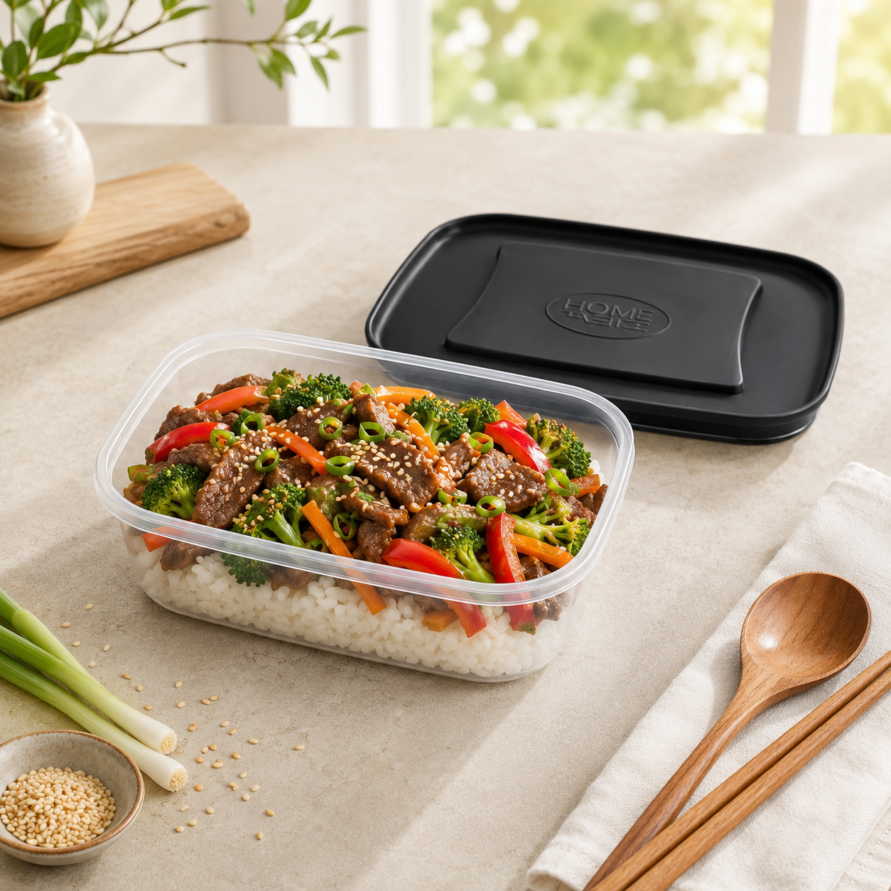 Home Table 1.2-Liter 1.1Kg Plastic Food Containers
