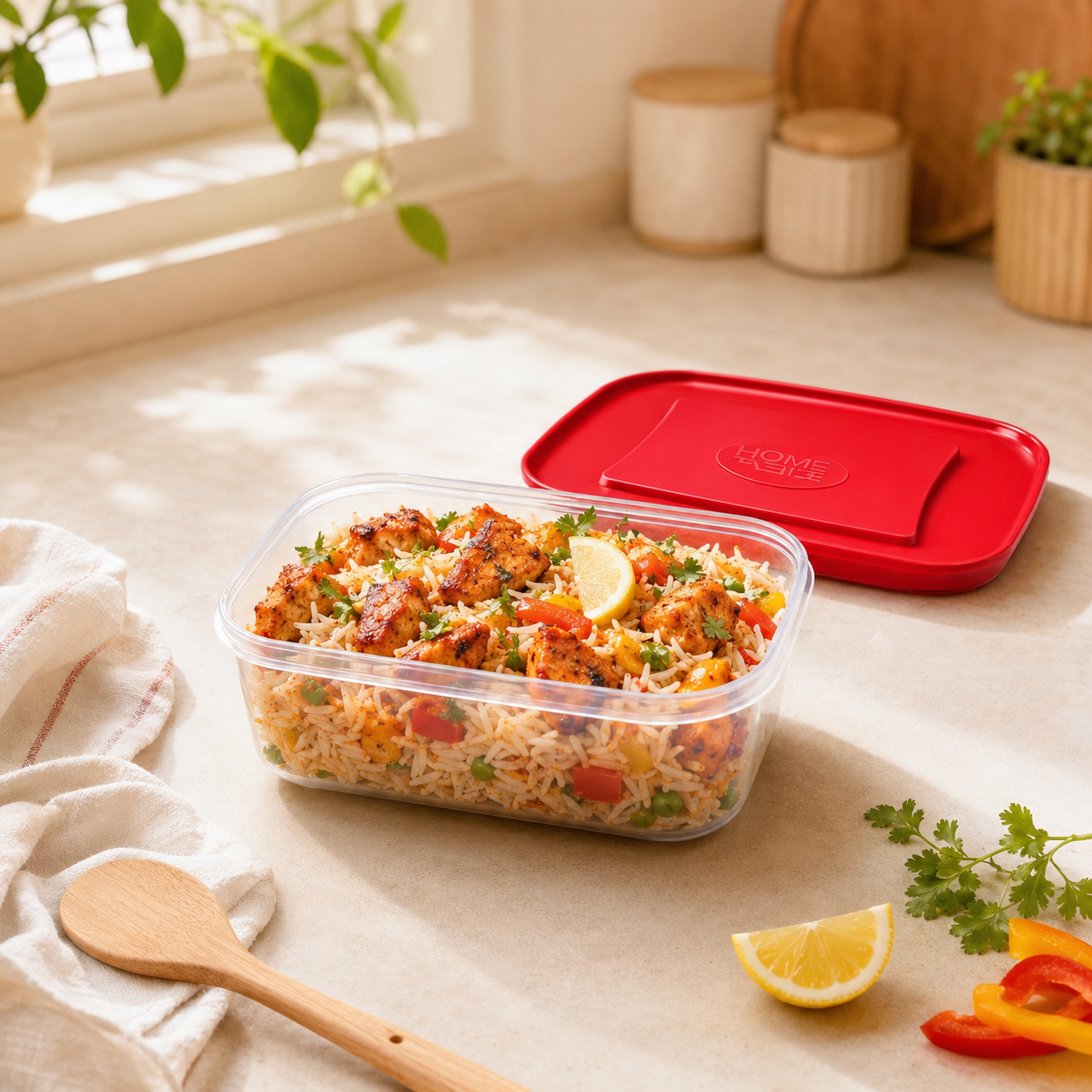 Home Table 1.2-Liter 1.1Kg Plastic Food Containers