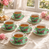B/C 6-Pieces Ceramic Cup And Saucer Sets