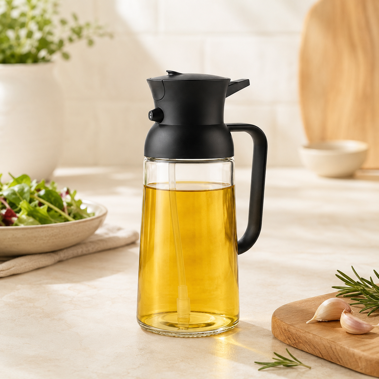 Danny Home 550 ML 2-in-1 Glass Oil Sprayers.