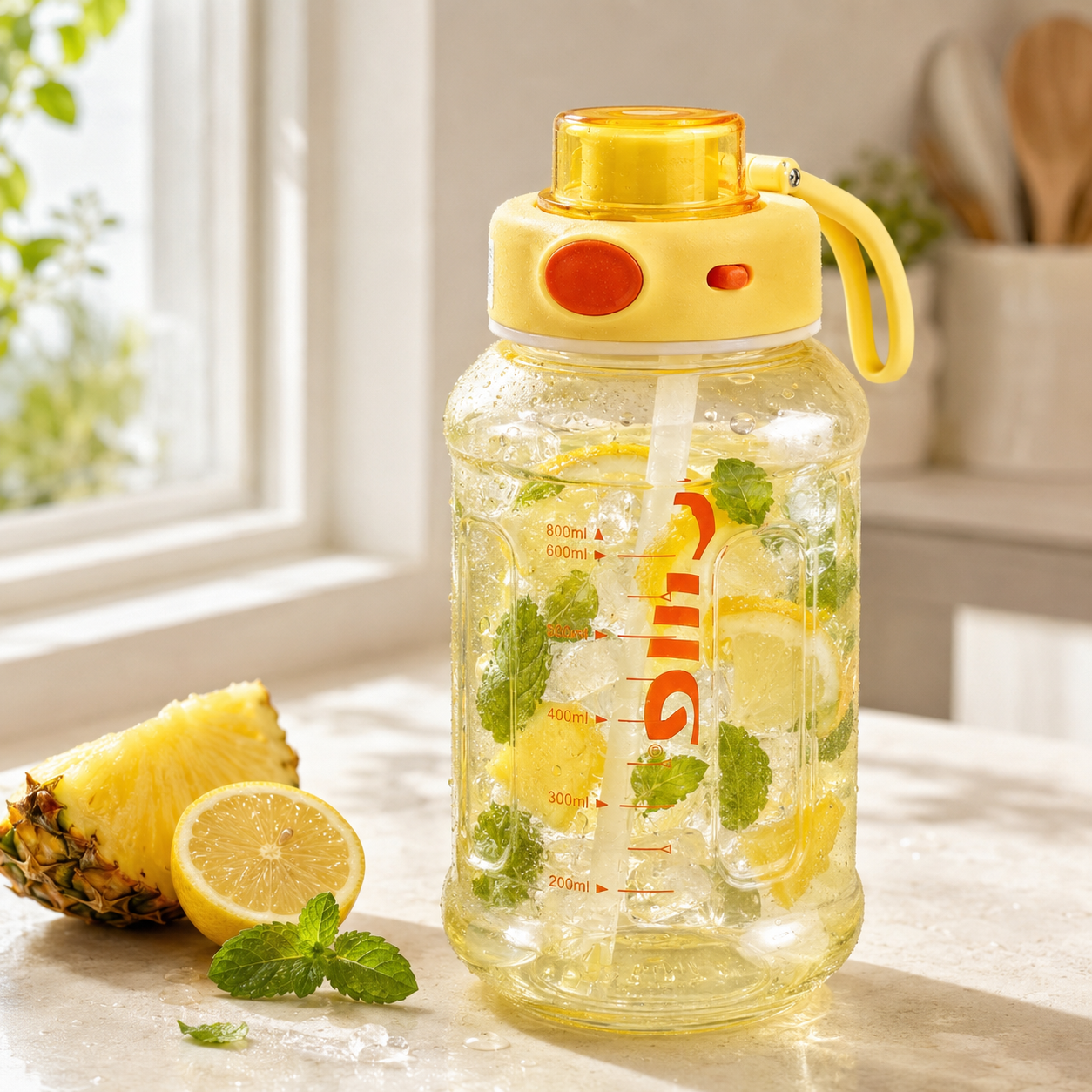 Cille 880 ML Plastic Water Bottles