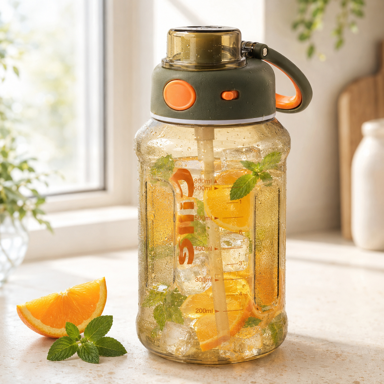Cille 880 ML Plastic Water Bottles