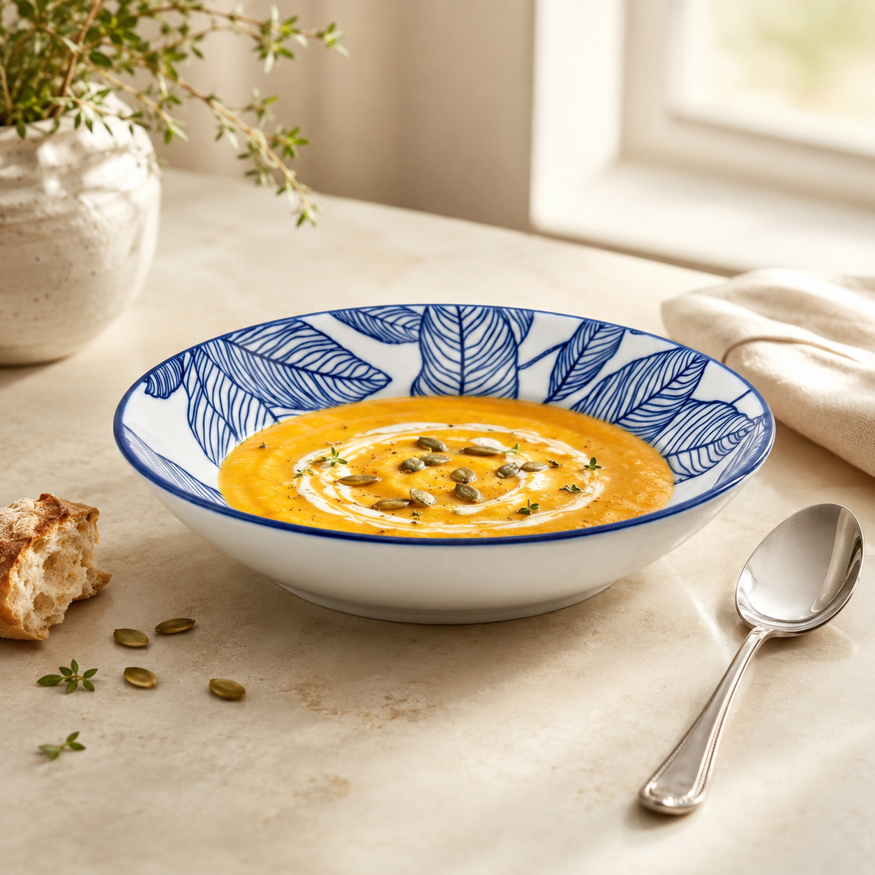 Gupan 8-Inch Marble Soup Plates