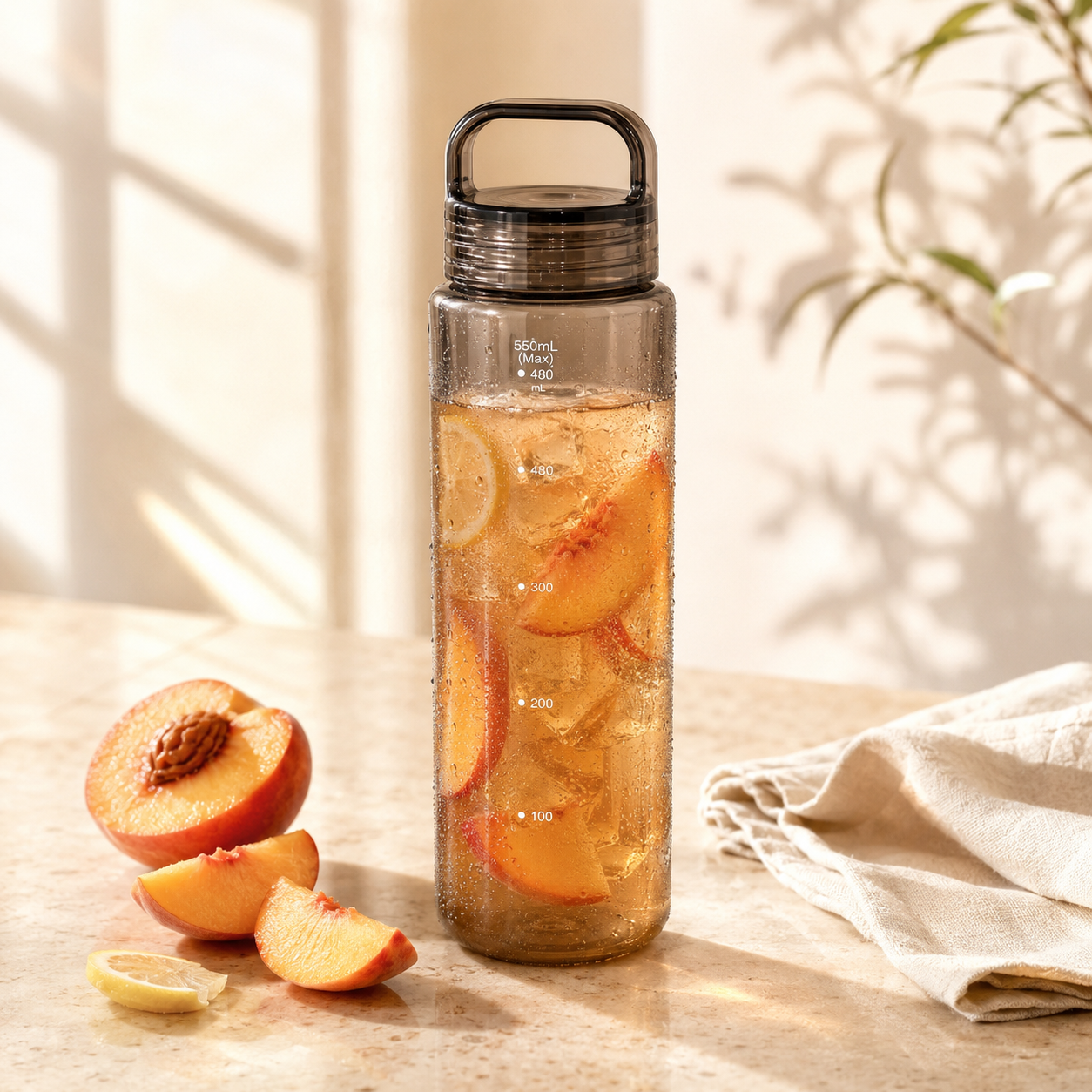 Shotay 550 ML Plastic Detox Water Bottle