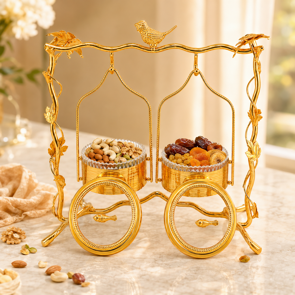 Fancy 2-Portion Hanging Dry Fruit Serving Sets
