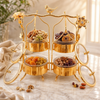 Fancy 4-Portion Golden Hanging Dry Fruit Serving Set
