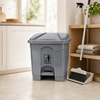 Deluxe 30-Liter Plastic Push-Pedal Rectangular Dustbins
