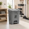 Deluxe 50-Liter Plastic Rectangular Push-Pedal Dustbins
