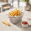 Master 10*7 Cm Stainless Steel Square Mini Deep Fries Basket