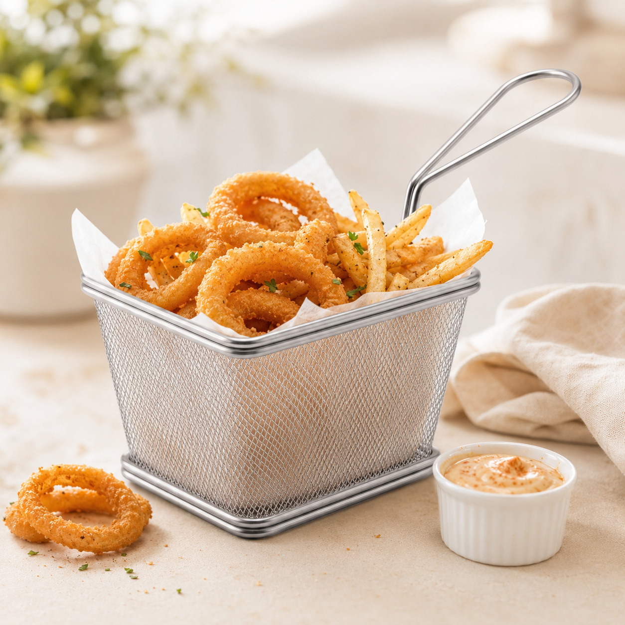 Master S/H-Series Stainless Steel Rectangular Deep Fries Baskets