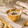T.D.L 13 Cm Stainless Steel Electric Golden Coating Serving Bowl