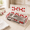 Acryl 2-Portion Acrylic Rectangular Cutlery Storage Box