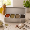 Duo Stainless Steel Spice Boxes