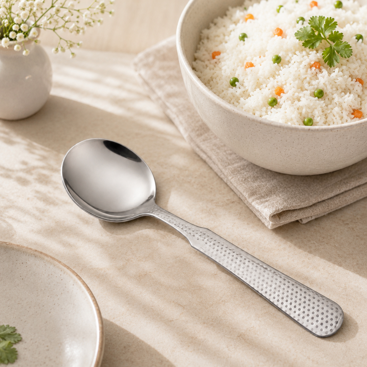 TRD Stainless Steel Silver Serving Rice Spoon