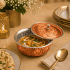 R.S Brass Copper Coating Naqshi Serving Pot