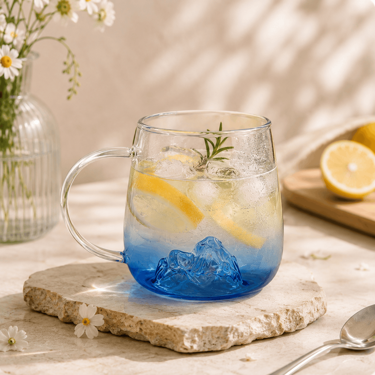 S.G 400 ML Borosilicate Glass Double Wall Mug Kaka Bawa Sons