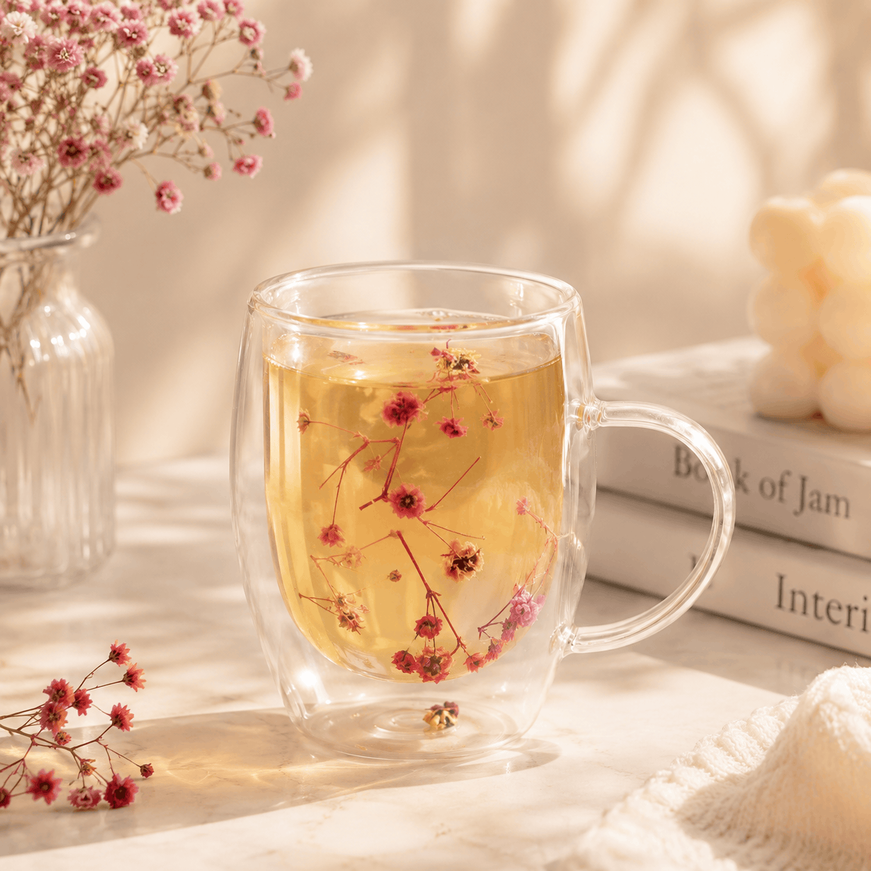 D.W.M 350 ML Double Wall Glass Mugs Kaka Bawa Sons