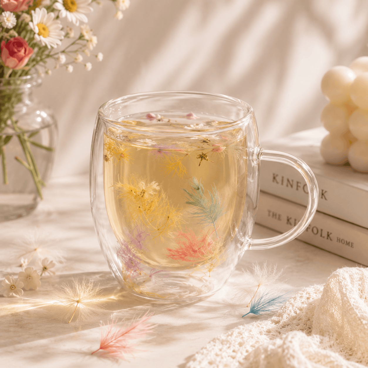 D.W.M 350 ML Double Wall Glass Mugs Kaka Bawa Sons