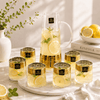 Home Table Regent Gold 7-Piece Glass Jug & Glasses Set, 2 L & 350 ml