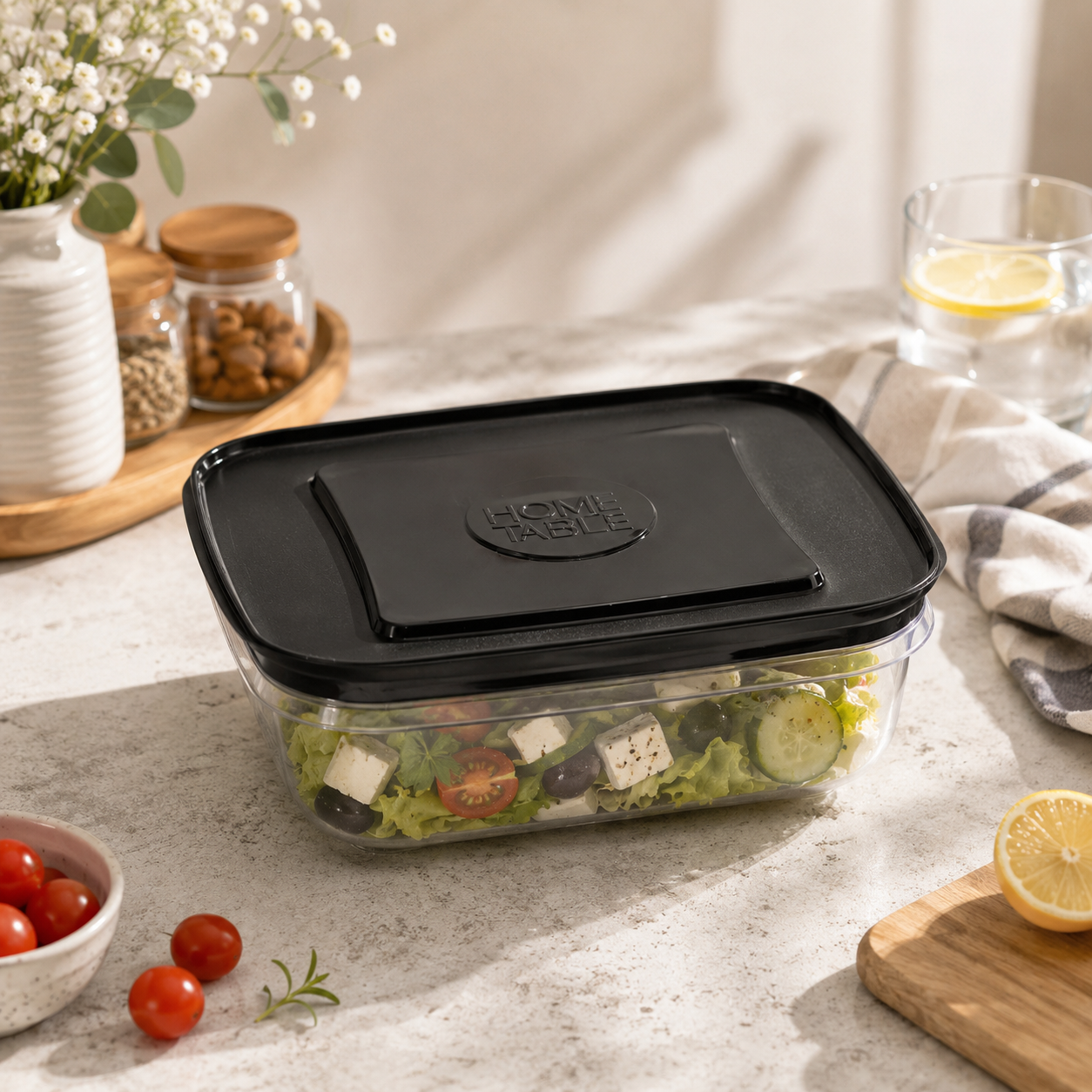 Home Table 0.7-Liter 670 g Plastic Food Containers