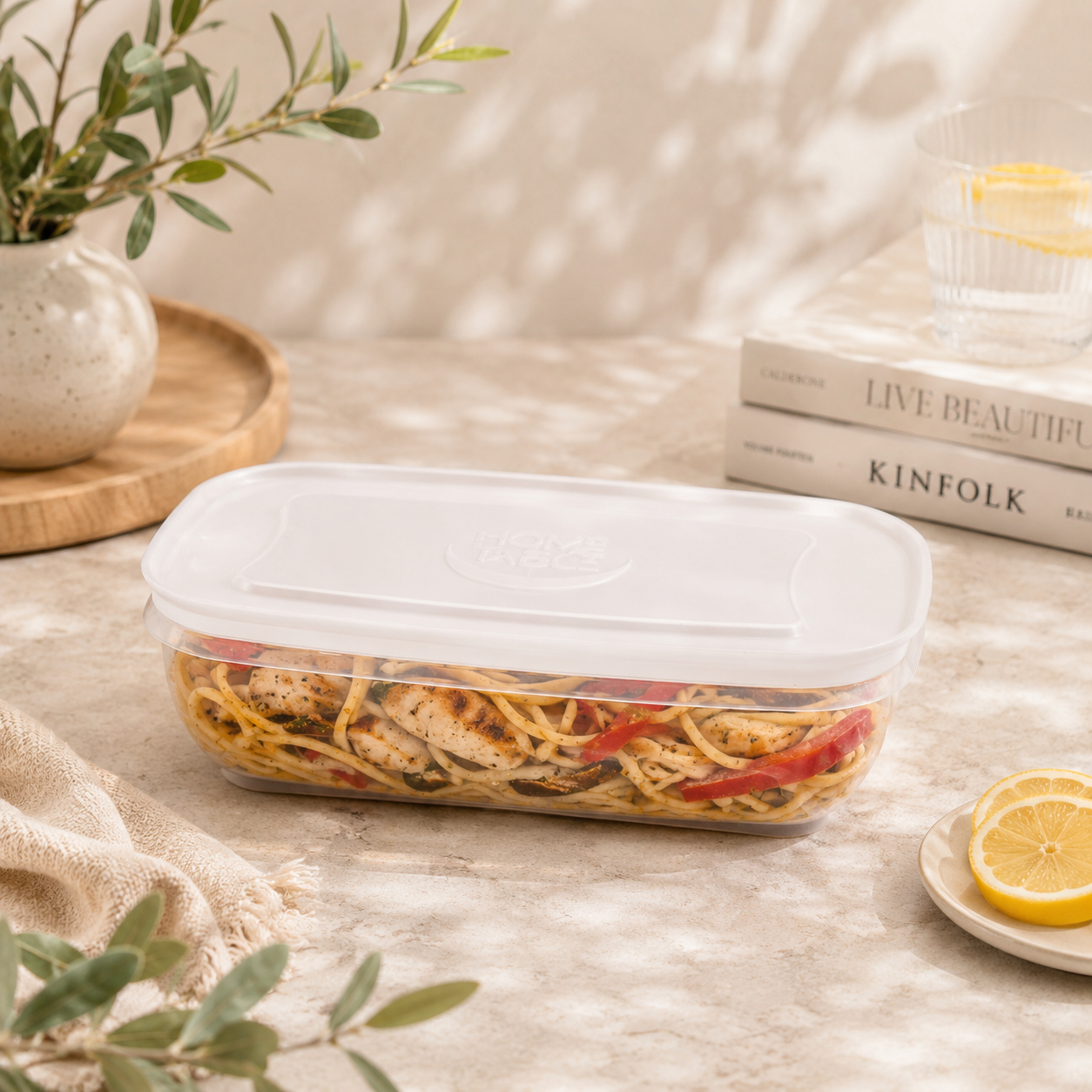 Home Table 1-Liter 960 g Plastic Food Containers