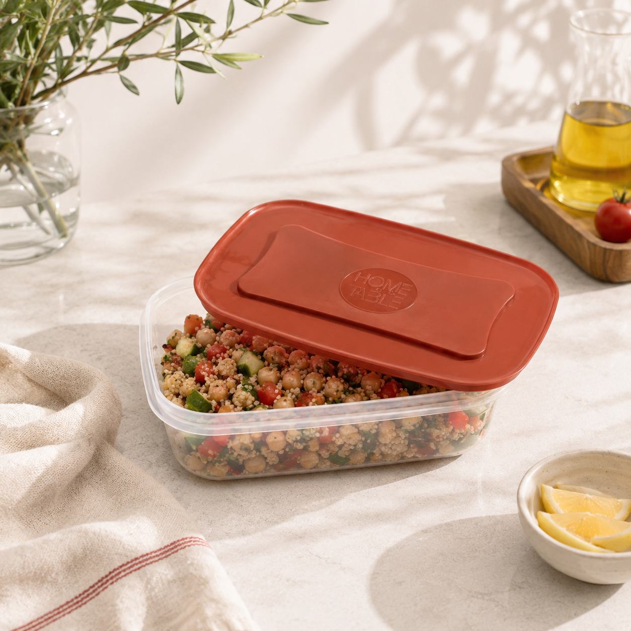 Home Table 1-Liter 960 g Plastic Food Containers