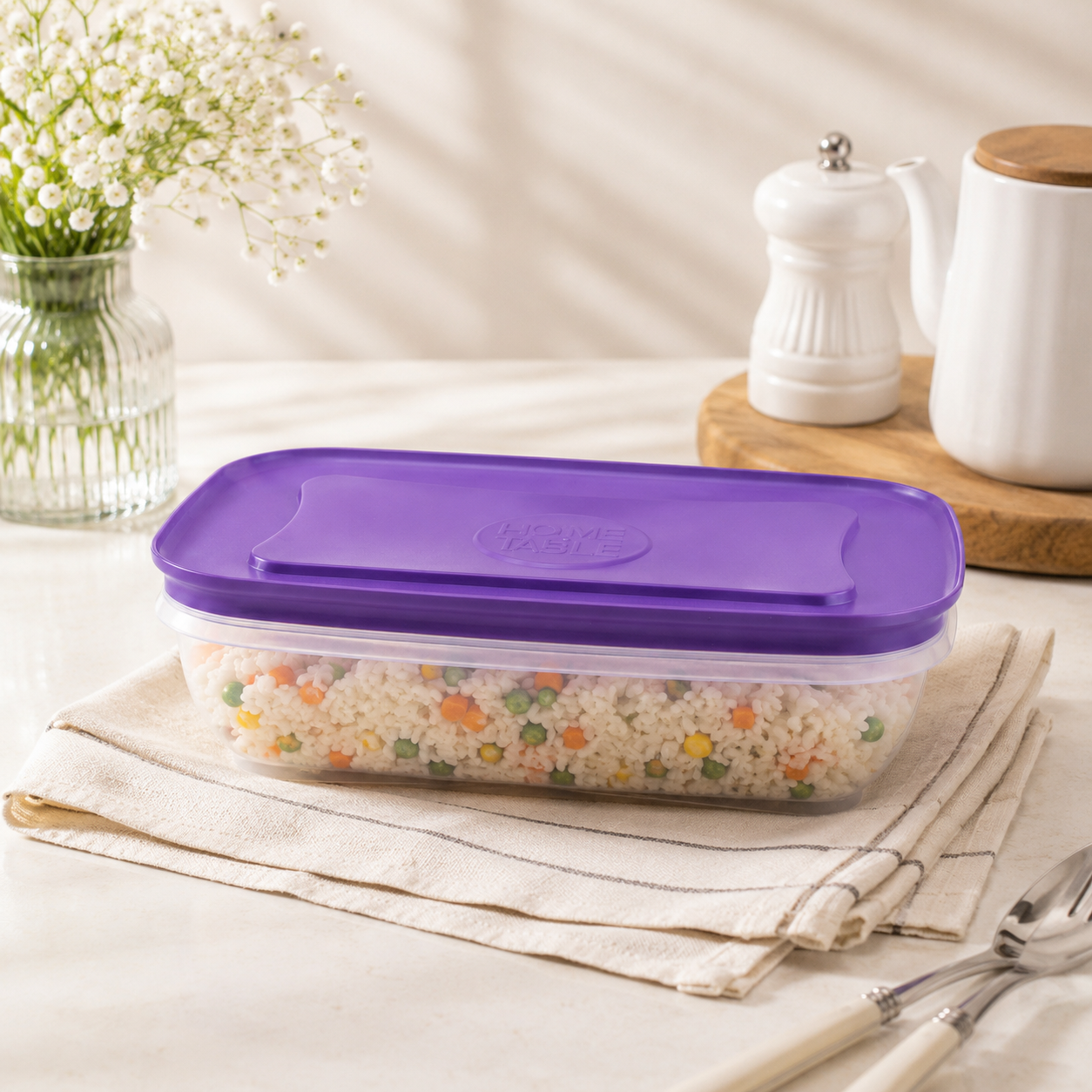 Home Table 1-Liter 960 g Plastic Food Containers