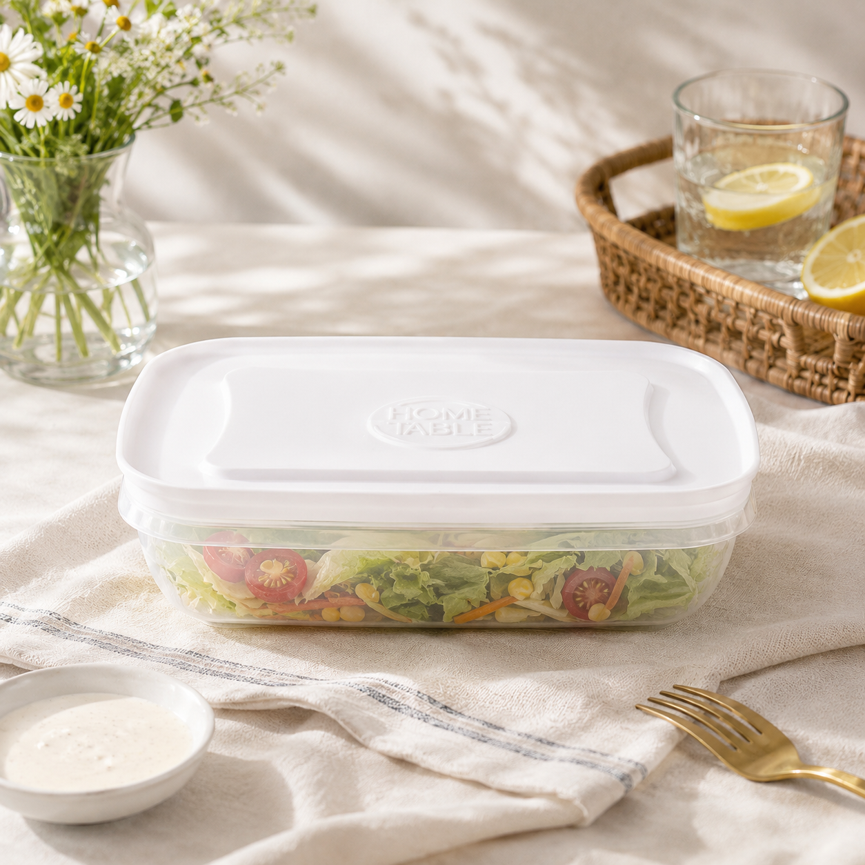 Home Table 0.8-Liter 780 g Food Containers
