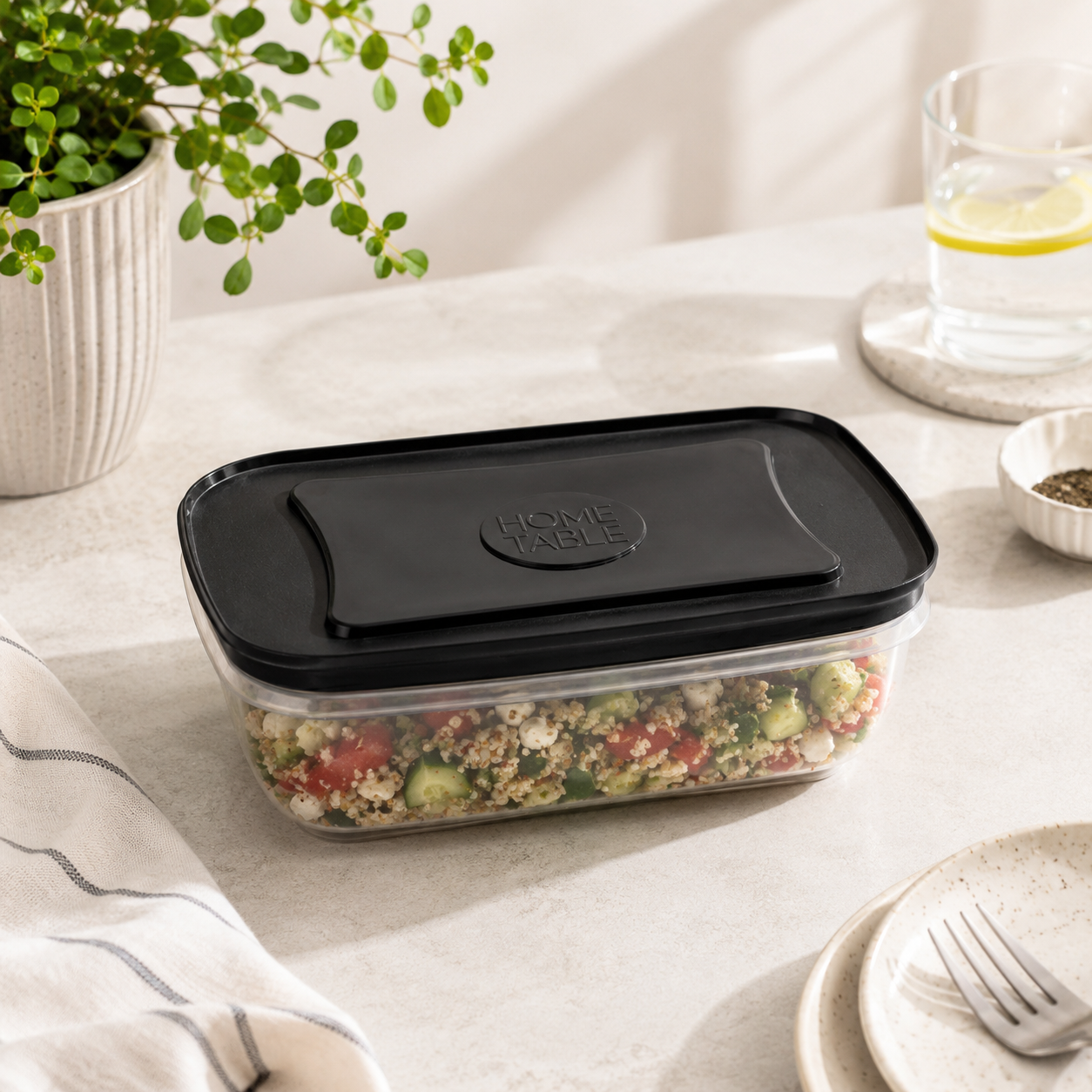 Home Table 0.8-Liter 780 g Food Containers