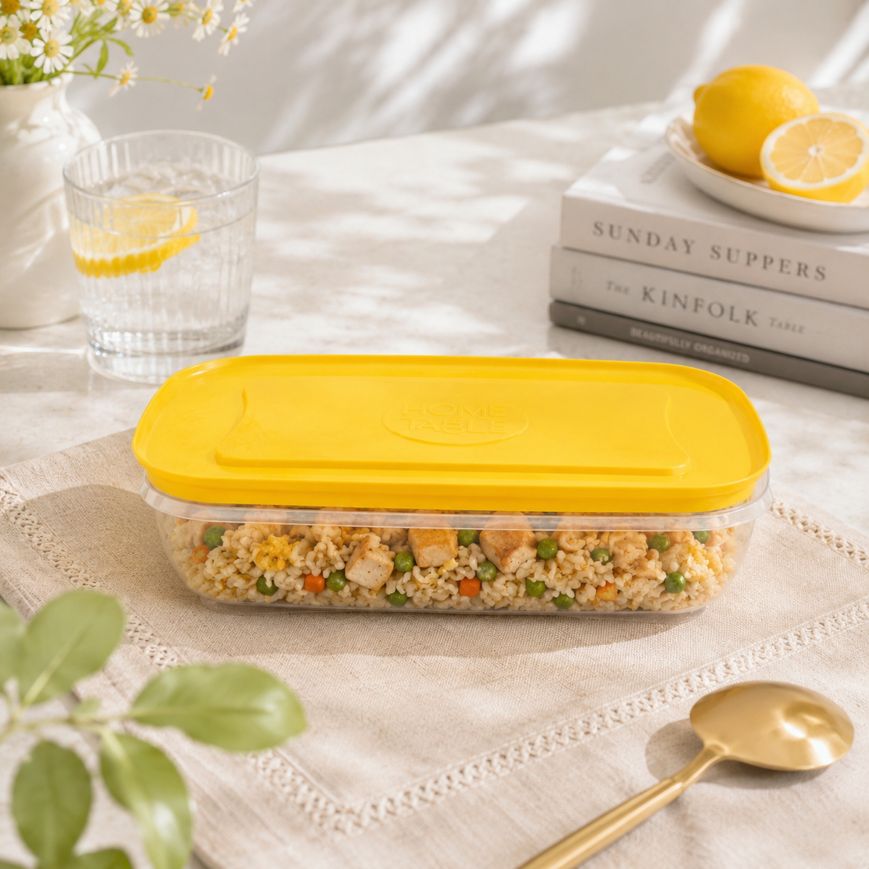 Home Table 0.8-Liter 780 g Food Containers
