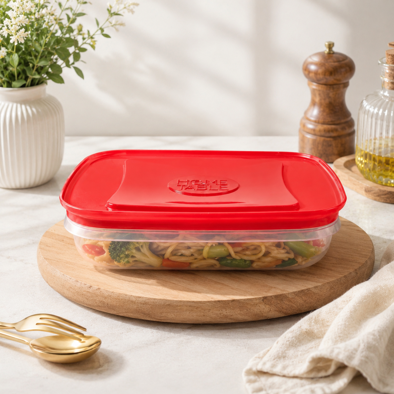 Home Table 0.7-Liter 670 g Plastic Food Containers