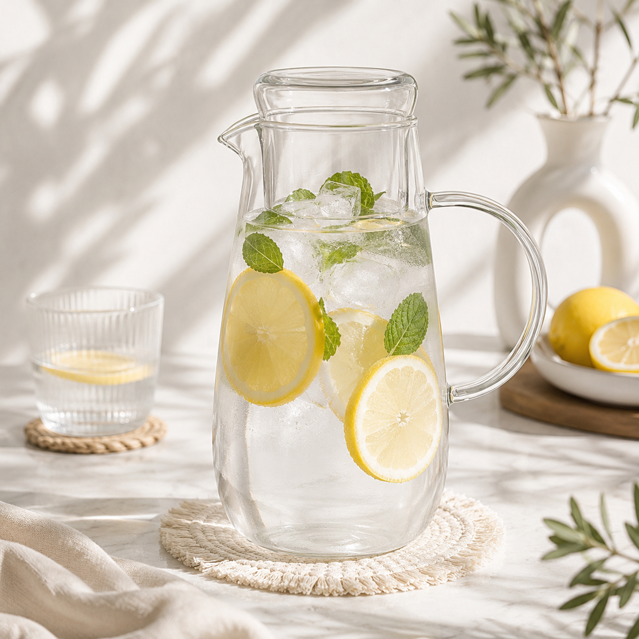 Home Table 1.47-Liter Glass Water Jug With Infuser