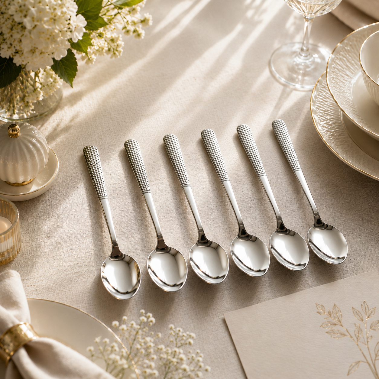 Blaze R.P.2 Stainless Steel 6-Piece Silver Table Spoon Set