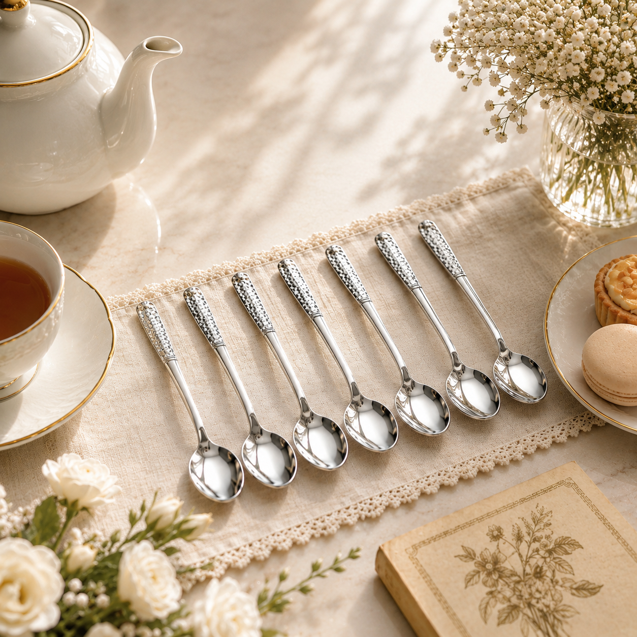 Blaze R.P.2 Stainless Steel 6-Piece Silver Tea Spoon Set
