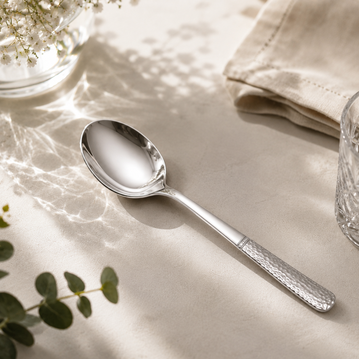 Blaze R.P.2 Stainless Steel 6-Piece Silver Dessert Soup Spoon Set
