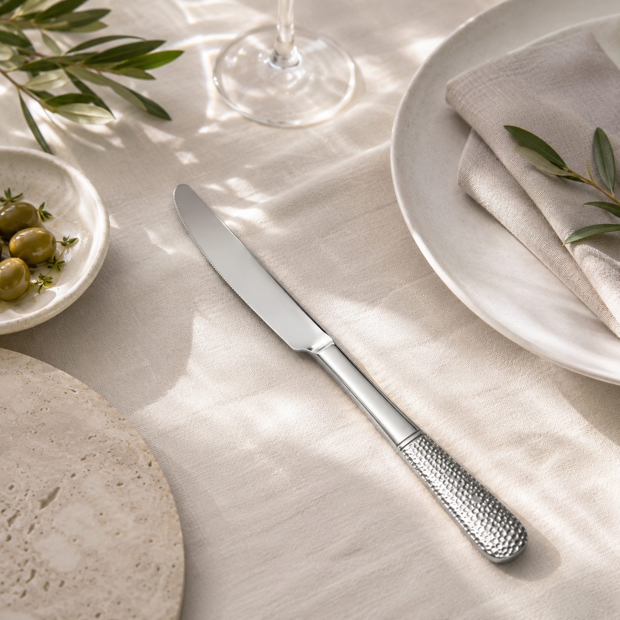 Blaze R.P.2 Stainless Steel 6-Piece Silver Table Knife Set