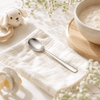 Blaze Pearl 6-Piece Stainless Steel Silver Dessert Spoon Set