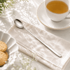Blaze Pearl 6-Piece Stainless Steel Silver Long Tea Spoon Set