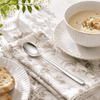 Blaze Pearl 6-Piece Stainless Steel Silver Dessert Soup Spoon Set