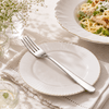 Blaze Pearl 6-Piece Stainless Steel Silver Table Fork Set