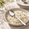Blaze Pearl 2-Piece Stainless Steel Silver Serving Rice Spoon Set