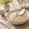 Blaze Pearl 2-Piece Staniless Steel Silver Serving Rice Panja Spoon Set