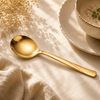 Blaze R.P.3 Stainless Steel 2-Piece Golden Serving Soup Spoon Set